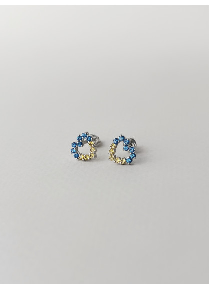 Сережки Ukrainian heart