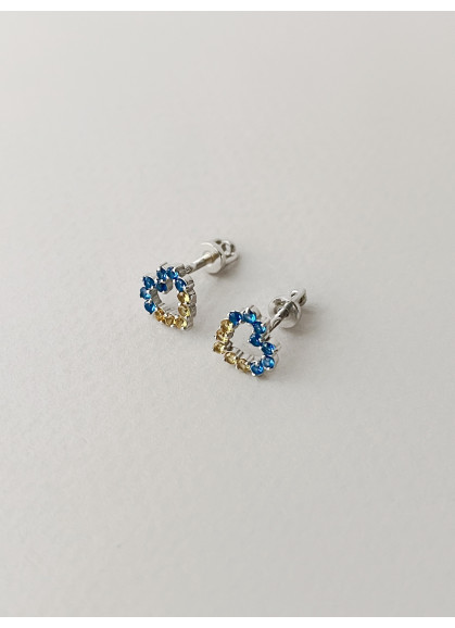 Сережки Ukrainian heart